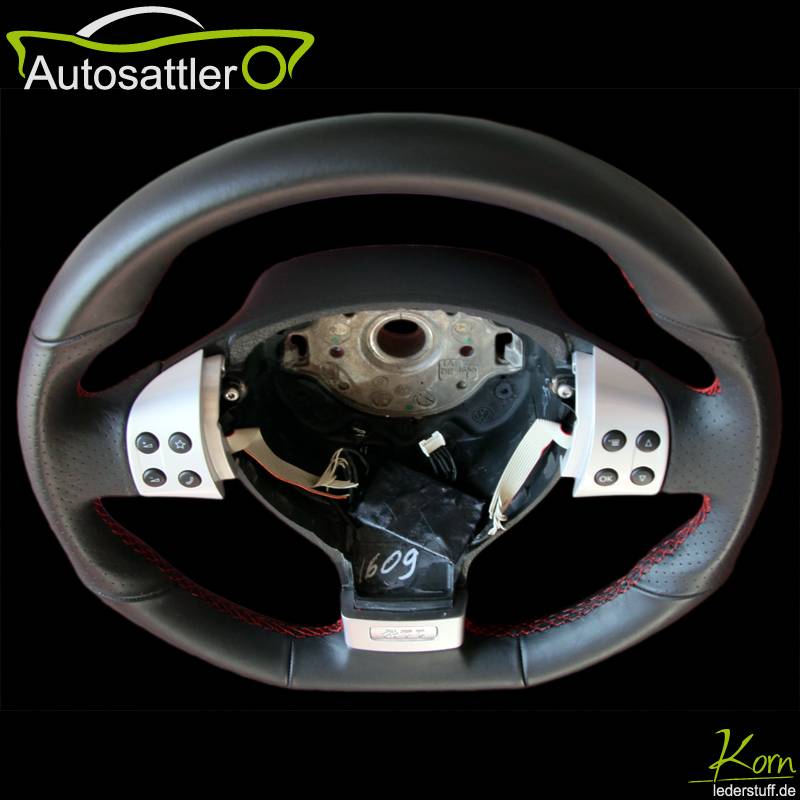 VW Golf V GTI steering wheel top view